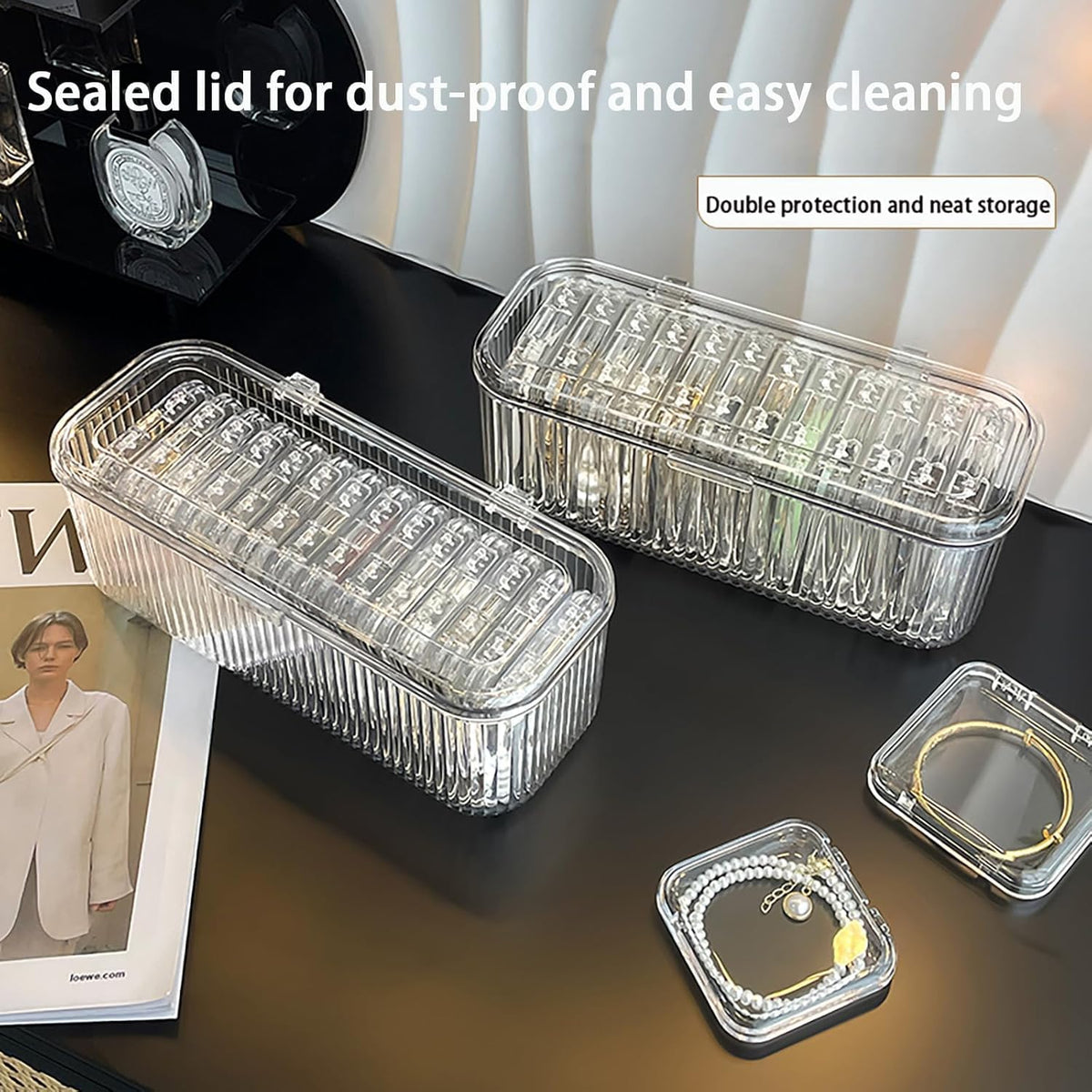 Transparent jwellery Organizer Box
