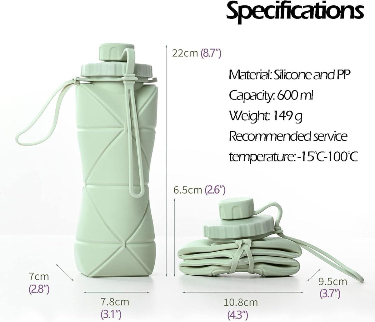 Folding Silicone Water Bottle