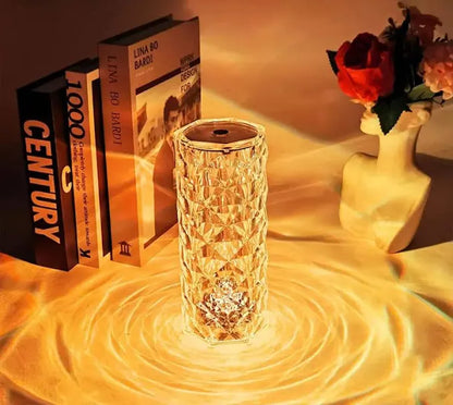 Crystal Diamond Cut LED Table Lamp