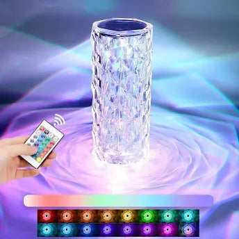 Crystal Diamond Cut LED Table Lamp